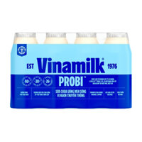 Lốc 4 chai sữa chua uống Probi Vinamilk có đường 130ml