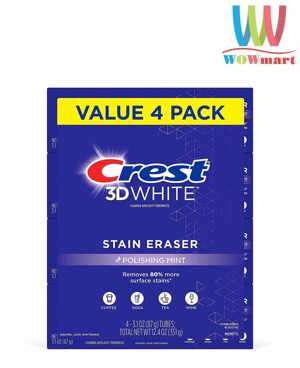 Lốc 4 hộp kem đánh răng Crest 3D White 156g x4