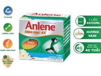 Lốc 4 hộp sữa bột pha sẵn Anlene đậm đặc 4x vani 125ml