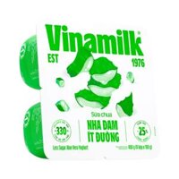 Lốc 4 hộp sữa chua ăn Vinamilk vị nha đam rất ít đường 100g
