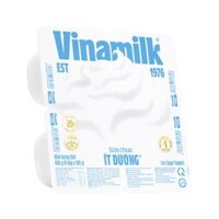 Lốc 4 hộp sữa chua ăn Vinamilk ít đường 100g