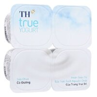 Lốc 4 hộp sữa chua có đường TH true YOGURT 100g (từ 1 tuổi)