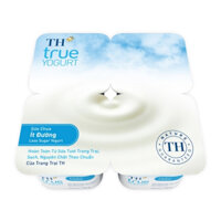 Lốc 4 hộp sữa chua TH True Milk ít đường 100g