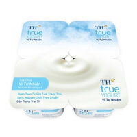 Lốc 4 hộp sữa chua TH True Milk vị tự nhiên 100g