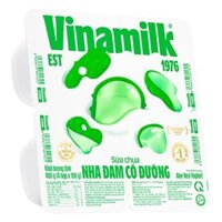 Lốc 4 hộp sữa chua trái cây Vinamilk vị nha đam 100g (từ 1 tuổi)