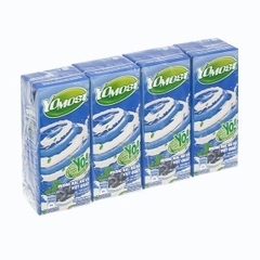 Lốc 4 hộp sữa chua uống hương bạc hà và việt quất YoMost 170ml