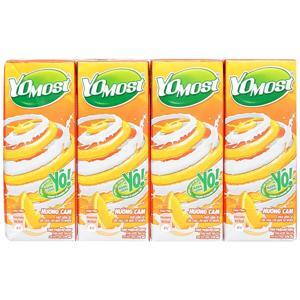 Lốc 4 hộp sữa chua uống hương cam YoMost 170ml
