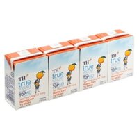 Lốc 4 hộp sữa chua uống tiệt trùng TH true YOGURT TOPKID vị cam 110 ml (từ 2 tuổi) - Giao bao bì ngẫu nhiên