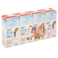 Lốc 4 hộp sữa chua uống tiệt trùng TH true YOGURT TOP KID vị cam 180 ml (từ 1 tuổi)