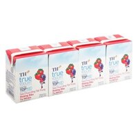 Lốc 4 hộp sữa chua uống tiệt trùng TH true YOGURT TOPKID vị dâu 110 ml (từ 2 tuổi) - Giao bao bì ngẫu nhiên