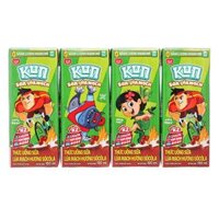 Lốc 4 hộp sữa chua uống tiệt trùng Kun vị socola 180 ml
