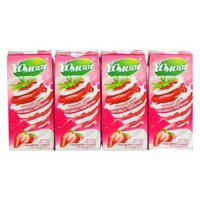 Lốc 4 hộp sữa chua uống YoMost hương dâu 170ml