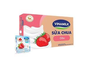Lốc 4 hộp sữa chua Vinamilk dâu 100g