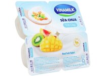 Lốc 4 hộp sữa chua Vinamilk trái cây 100g