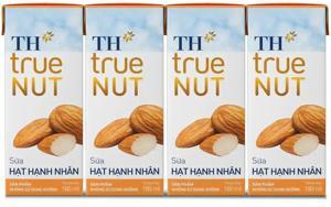Lốc 4 hộp sữa hạt Hạnh nhân TH True NUT (180ml)