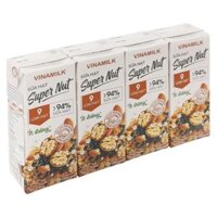 Lốc 4 hộp sữa hạt Vinamilk Super Nut 180 ml (từ 4 tuổi)