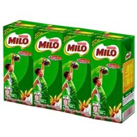 Lốc 4 Hộp Sữa Lúa Mạch Nestlé Milo 180ml