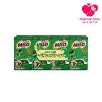 Lốc 4 hộp Sữa Milo cacao lúa mạch 110ml