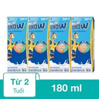 Lốc 4 hộp sữa pha sẵn Nutifood NuVi Grow 180 ml (từ 2 tuổi)