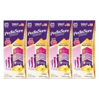 Lốc 4 hộp sữa pha sẵn PediaSure hương vani 180 ml (Trên 1 tuổi)