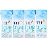 Lốc 4 Hộp Sữa Tươi Tiệt Trùng Nguyên Chất TH True Milk 180ml