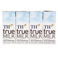 Lốc 4 hộp sữa tươi tiệt trùng TH true MILK có đường hương socola 180 ml (từ 1 tuổi)