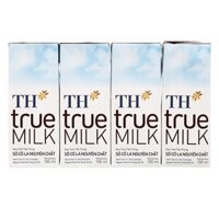 Lốc 4 hộp sữa tươi tiệt trùng TH true MILK hương socola 180 ml (Trên 1 tuổi)