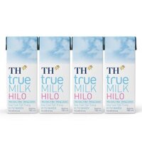 Lốc 4 hộp sữa tươi tiệt trùng TH true MILK HILO không đường 180 ml (từ 1 tuổi)