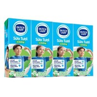 Lốc 4 hộp sữa tươi tiệt trùng Dutch Lady có đường 180 ml (từ 1 tuổi)