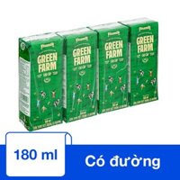 Lốc 4 hộp sữa tươi Vinamilk Green Farm có đường 180 ml (từ 1 tuổi)