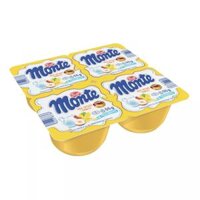 Lốc 4 hộp váng sữa Monte vị vani 55g