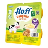 Lốc 4 hũ váng sữa Hoff vị óc chó 55g (từ 6 tháng)