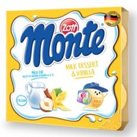Lốc 4 hũ váng sữa Zott Monte vị vani 55g (từ 6 tháng) - Giao bao bì ngẫu nhiên