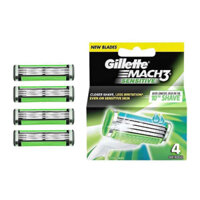 Lốc 4 lưỡi dao cạo Gillette Mach3 Sensitive