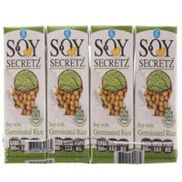 Lốc 4 Sữa Đậu Nành Soy Secretz Gạo Mầm Hộp Giấy 180Ml
