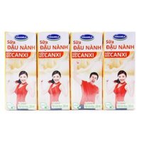 Lốc 4 Sữa Đậu Nành Vinamilk Canxi 200Ml