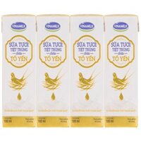 Lốc 4 Sữa Tươi Tiệt Trùng Vinamilk Chứa Tổ Yến Hộp 180Ml