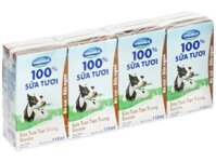 Lốc 4 sữa Vinamilk 100% socola 110ml - 75324