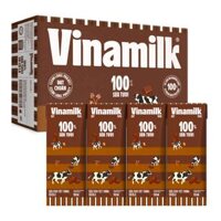 Lốc 48 hộp sữa tươi tiệt trùng Vinamilk hương socola 180ml