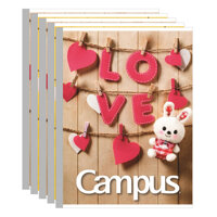 Lốc 5 Cuốn Tập 5 Ô Ly Campus A5 Family 96 Trang - Mẫu Ngẫu Nhiên