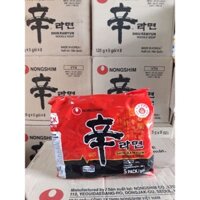 (Lốc 5 Gói)( Date T6.2024)Mì Shin Nước/Mì xào Ramyun 120g
