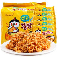 [LỐC 5 GÓI] Mì Cay Samyang Vị Phô Mai Gà Cay Hàn Quốc -  Mì Trộn Khô Hàn Quốc, Mì Phô Mai, Mì Sợi To - ĂN VẶT