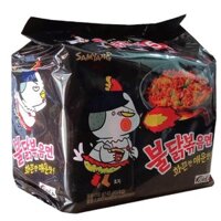 Lốc 5 gói Mì khô gà cay Samyang 140g / Mì trộn vị cay, ngon, luôn là Best Seller của Samyang
