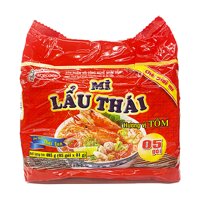 Lốc 5 Gói Mì Lẩu Thái Tôm Acecook 81G