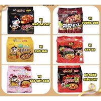 Lốc 5 Gói Mì Samyang Hàn Quốc 4 Vị 140/Gói
