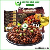 Lốc 5 gói mì tương đen Samyang Hàn Quốc, mì tương tàu, ăn vặt vừa ngon vừa rẻ