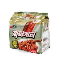 Lốc 5 Gói Mỳ Đen Chapageti Hàn Quốc 140g