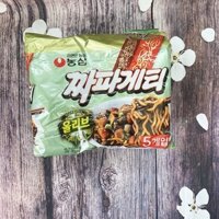 Lốc 5 gói Mỳ Tương Đen Chapagetti Nongshim 140g