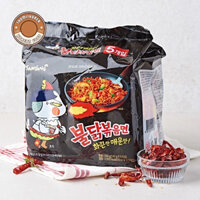 Lốc 5 gói  Mỳ Xào Gà Cay Samyang 140g - [삼양] 불닭볶음면 140g