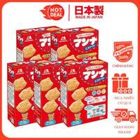 Lốc 5 Hộp Bánh Quy Ăn Dặm Mặt Cười Morinaga Nội Địa Nhật 52G